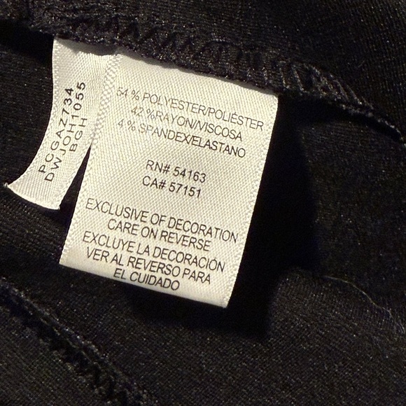 DKNY Jeans Black Gray Houndstooth Ponte Pants Sz L
Knit Career Office Dress NWT - Picture 5 of 10